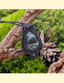 Macrame amulet - náhrdelník - přívěsek - serafini